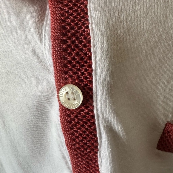 White and Red Polo Shirt with Modern Fit Size M - Picture 6 of 10